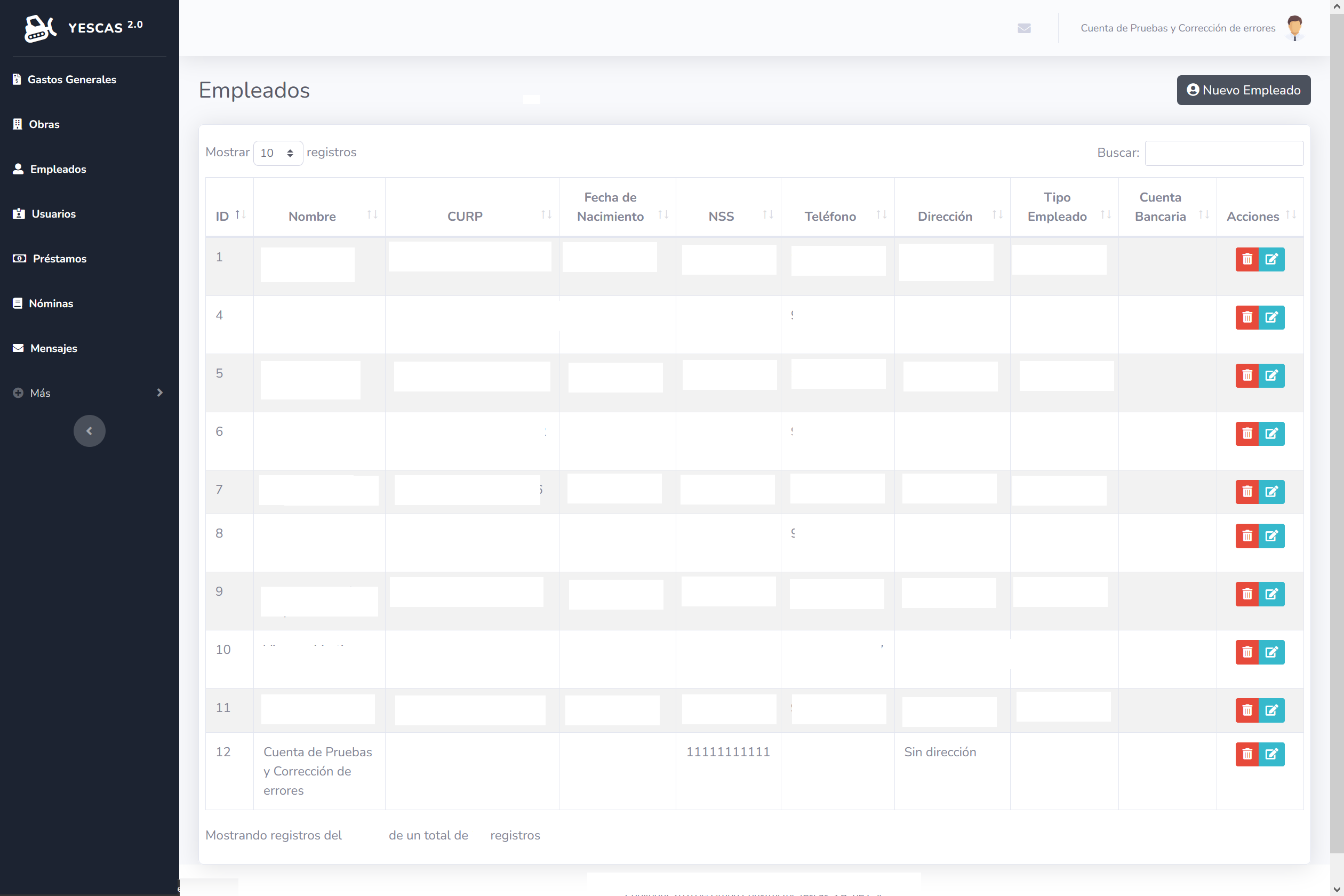 Soporte y capacitación de IPxCloud para Constructora Yescas