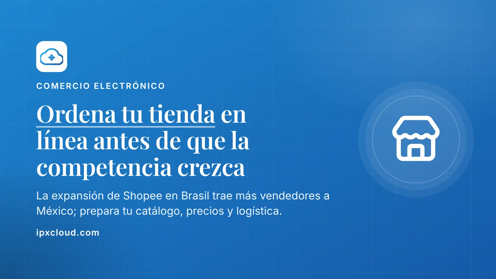 Ordena tu tienda en línea antes de que la competencia crezca